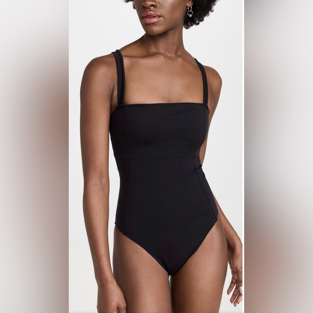 GOOD AMERICAN Sculpt Corset One Piece Swimsuit, Size 1 (Small) (v)